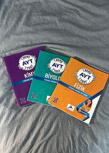 AYT Video Ders Kitapları - Kimya, Biyoloji, Fizik