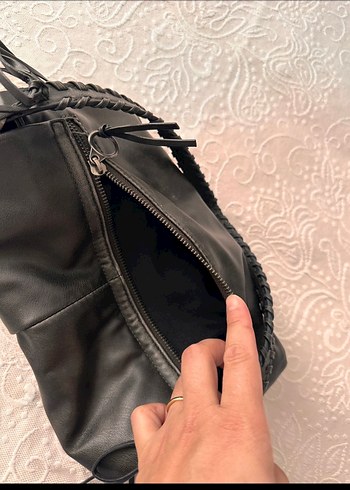 Zara ribbon bag kurdeleli çanta - Görsel 4