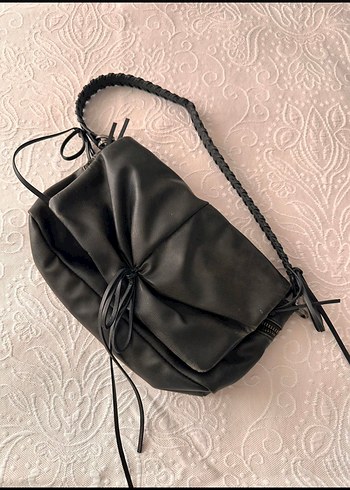 Zara ribbon bag kurdeleli çanta - Görsel 2