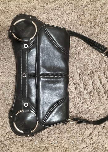 Bershka Deri Kadın Biker Clutch Çanta - Görsel 4