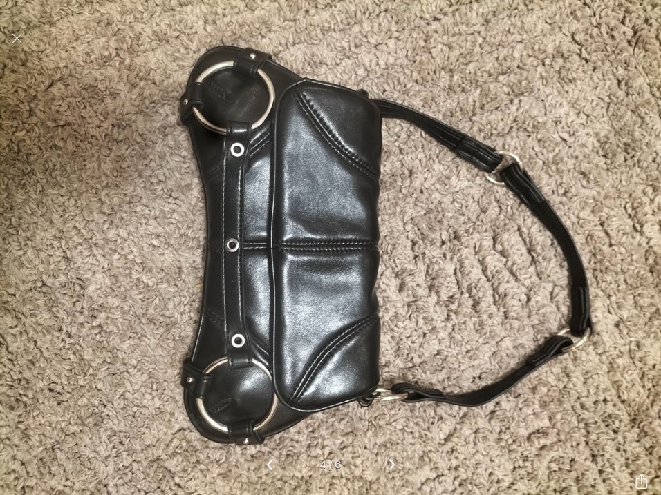 Bershka Deri Kadın Biker Clutch Çanta - Görsel 4