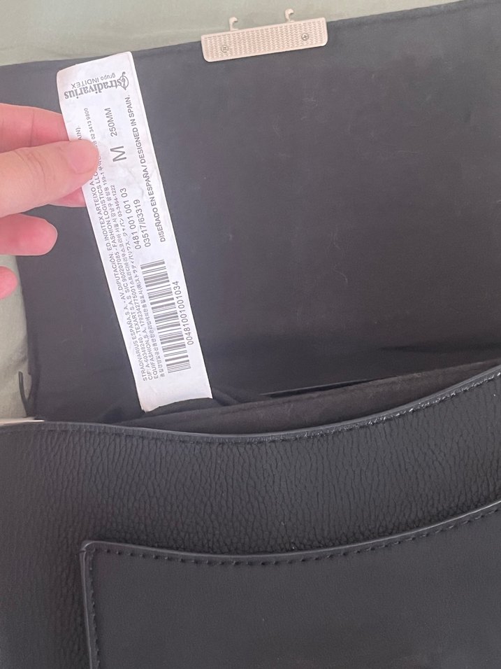 Siyah Deri Kadın Çanta Tokalı - Görsel 3