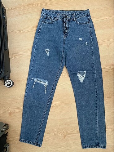 Topshop Yırtık mom jean