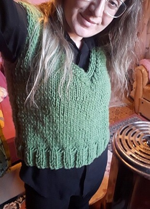 Crop süveter