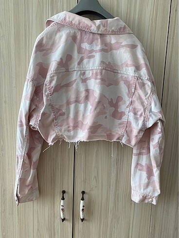 m Beden pembe Renk bershka kot ceket