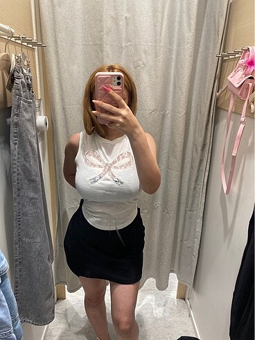 stradivarius kurdele detaylı bluz