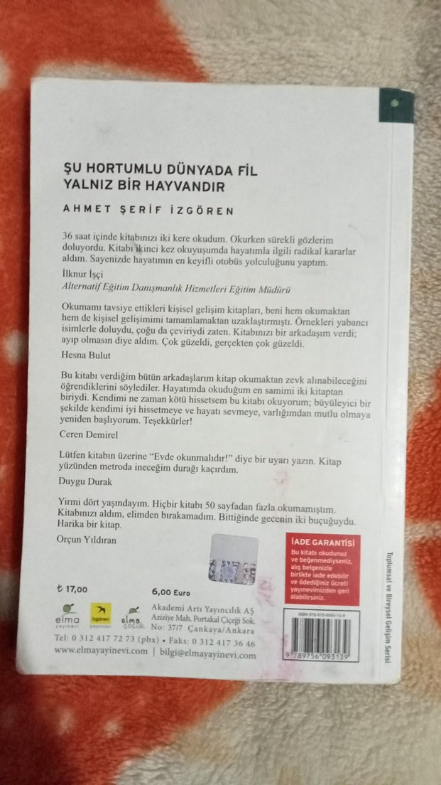 Şu Hortumlu Dünyada Fil Yalnızdır - Ahmet Şerif İzgören - Görsel 2