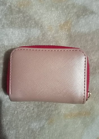Fermuarlı Pembe Deri Kadın Cüzdanı - Görsel 4