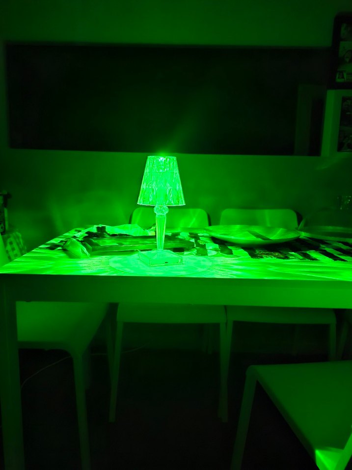 Dokunmatik RGB LED Masa Lambası Kumandalı - Görsel 4