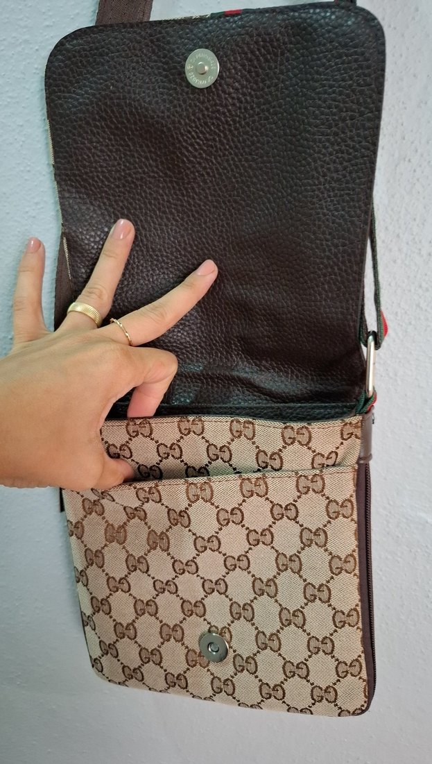 Kahverengi Baskılı Kadın Çapraz Çanta - Görsel 4