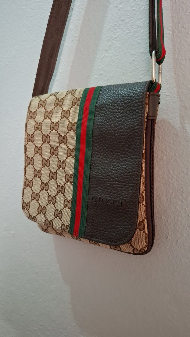 Kahverengi Baskılı Kadın Çapraz Çanta - Görsel 5