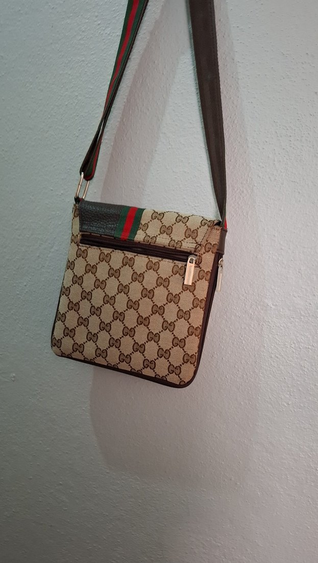 Kahverengi Baskılı Kadın Çapraz Çanta - Görsel 3