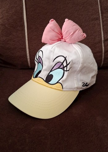 Beyaz Pofuduk Kız Çocuk Şapka - Görsel 3