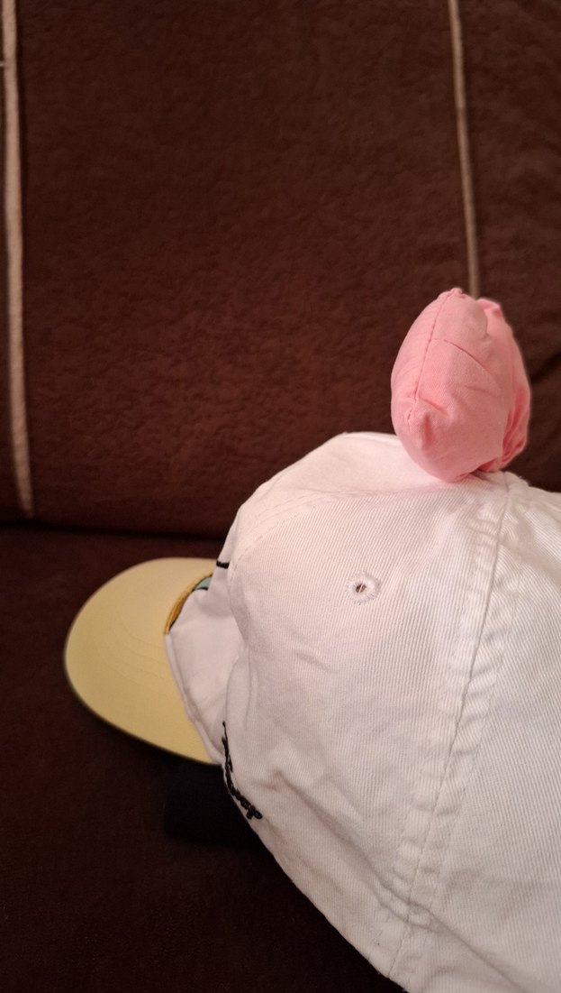 Beyaz Pofuduk Kız Çocuk Şapka - Görsel 4