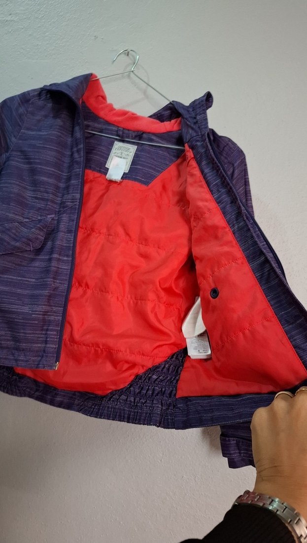 Kız Çocuk Mor Fermuarlı Ceket decathlon marka - Görsel 3