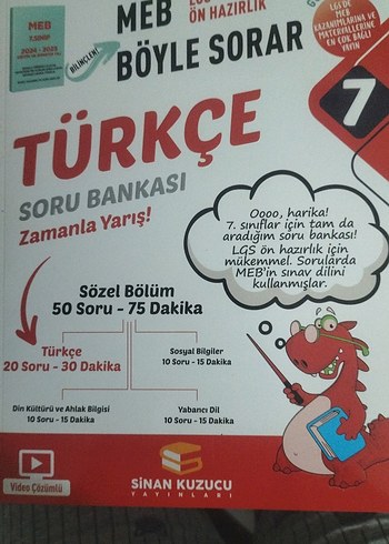 Sinan Kuzucu 7. Sınıf Türkçe Soru Bankası