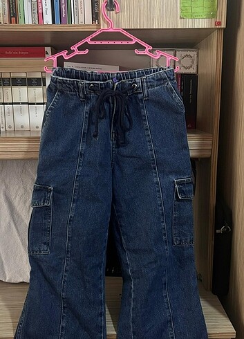 Beli lastikli yüksek bel kot jean