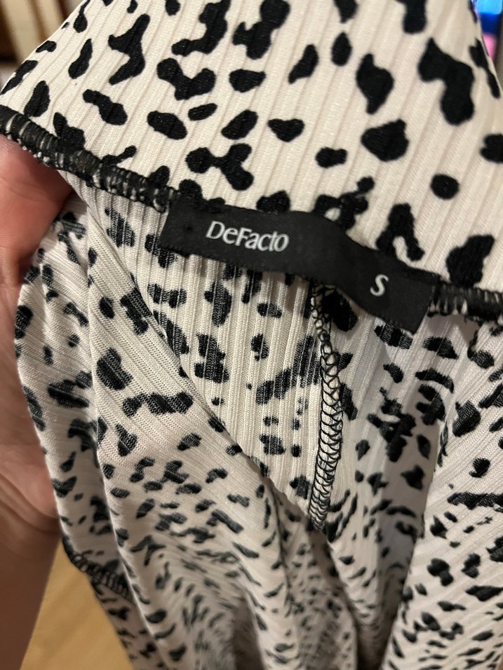 Leopar desenli asimetrik etek dalmacya - Görsel 2