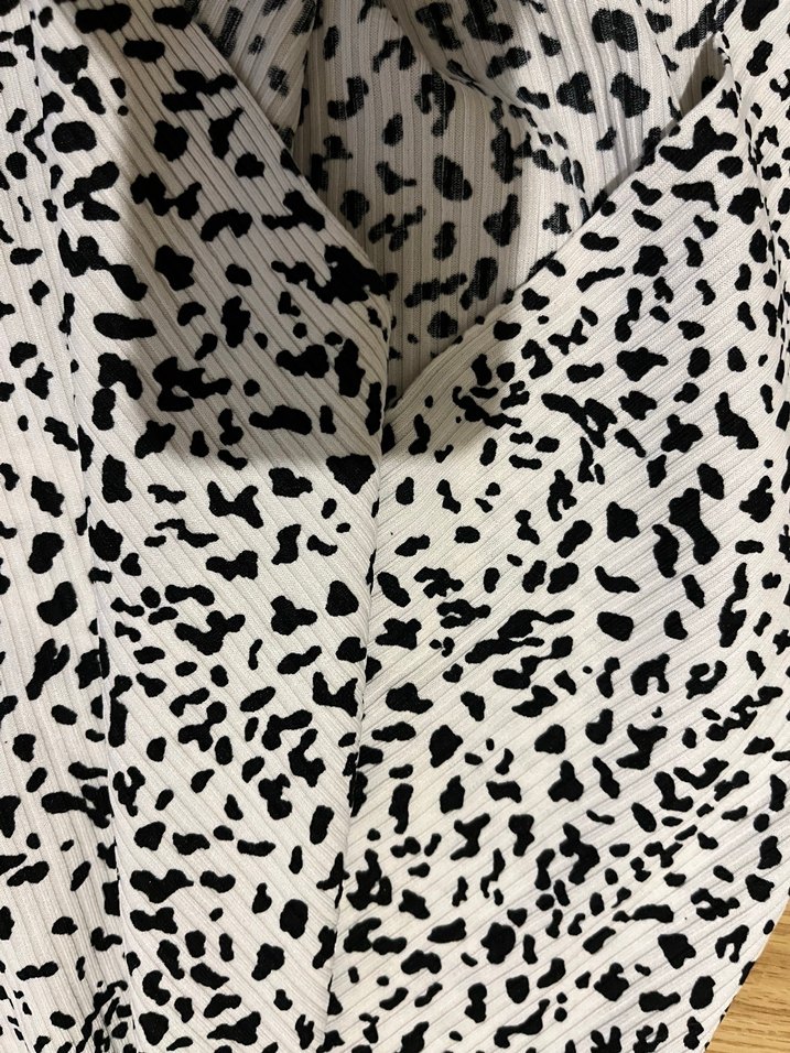 Leopar desenli asimetrik etek dalmacya - Görsel 3