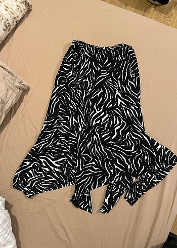 Zebra Desenli Uzun Midi Etek milla trendyolmilla - Görsel 4