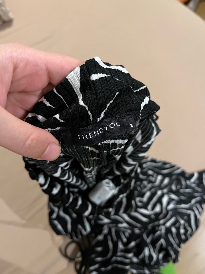 Zebra Desenli Uzun Midi Etek milla trendyolmilla - Görsel 5