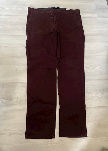 Erkek Bordo Regular Fit Pantolon