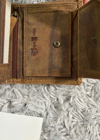 Bohem Aslan Baskılı Kahverengi Erkek Cüzdanı - Görsel 8