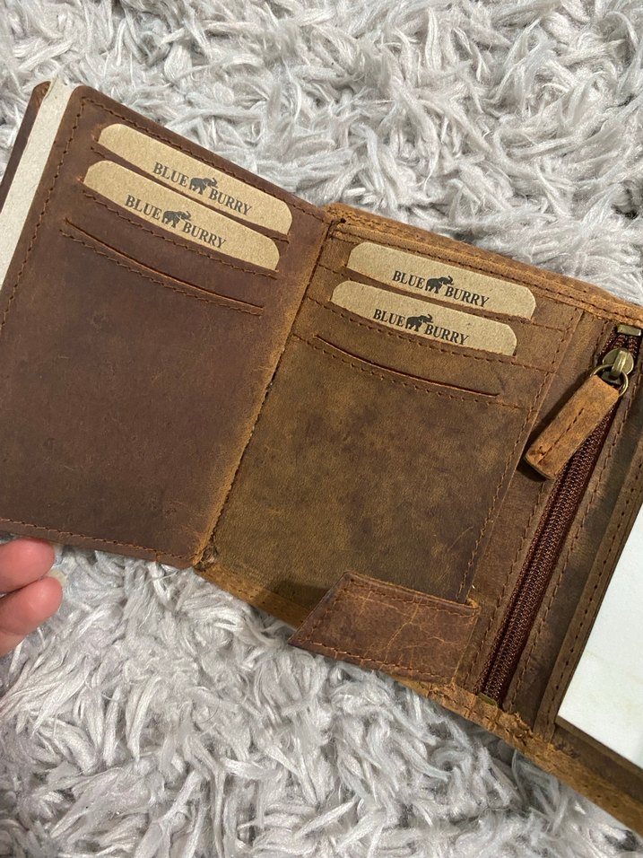 Bohem Aslan Baskılı Kahverengi Erkek Cüzdanı - Görsel 4