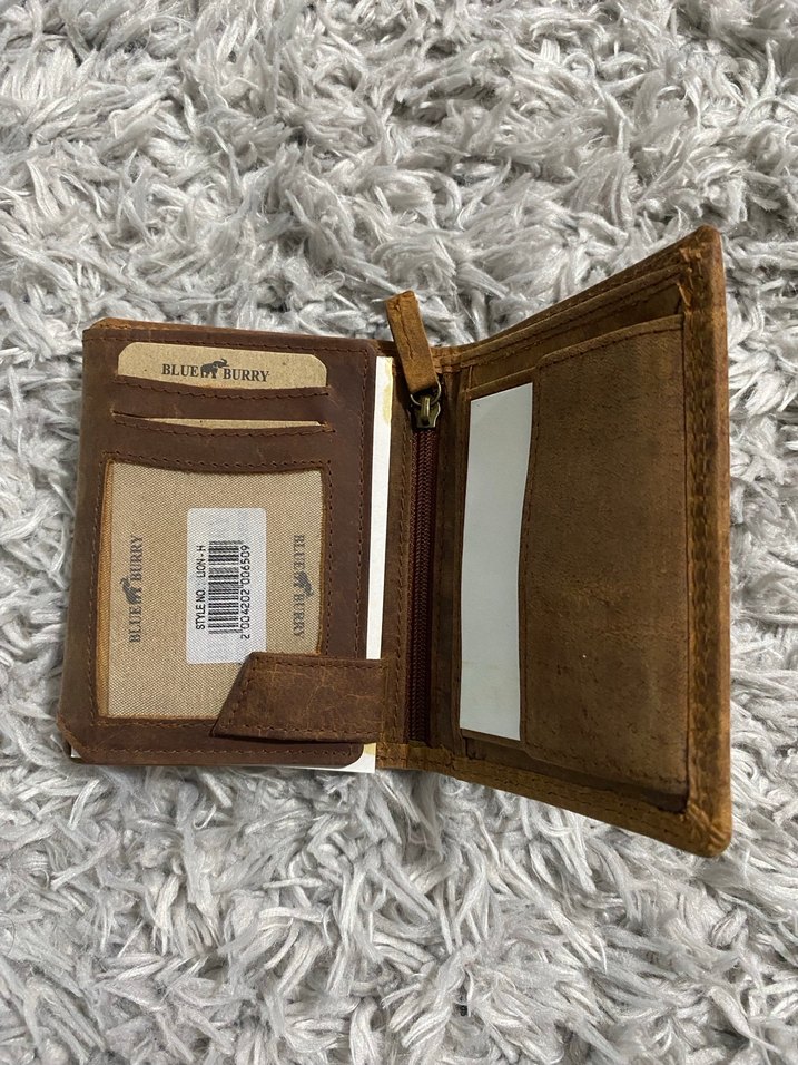 Bohem Aslan Baskılı Kahverengi Erkek Cüzdanı - Görsel 2