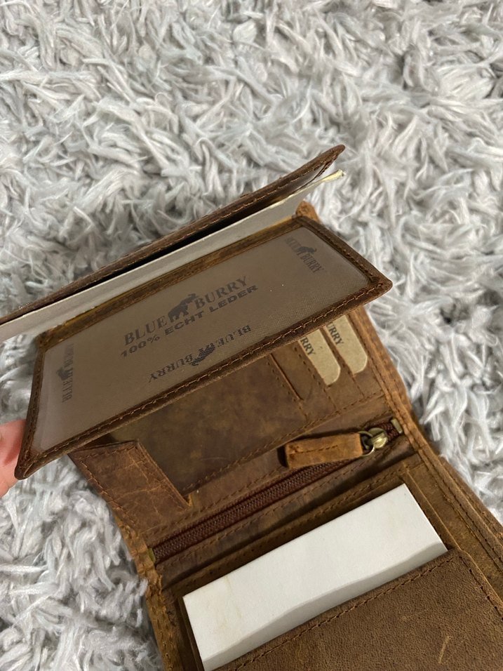 Bohem Aslan Baskılı Kahverengi Erkek Cüzdanı - Görsel 5