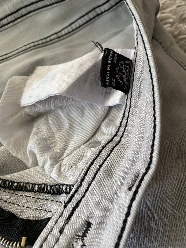 Gri Erkek Denim Rahat Kesim Jean - Görsel 3