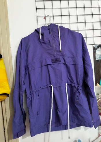 Mor Midi Kadın Ceket Fermuarlı - Görsel 5