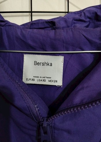 Mor Midi Kadın Ceket Fermuarlı - Görsel 2