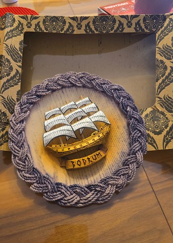 Altın Renkli Vintage Bodrum Rozeti - Görsel 6