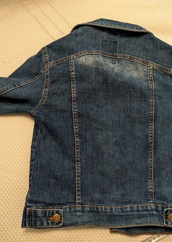 Düğmeli Mavi Kadın Denim Ceket - Görsel 2
