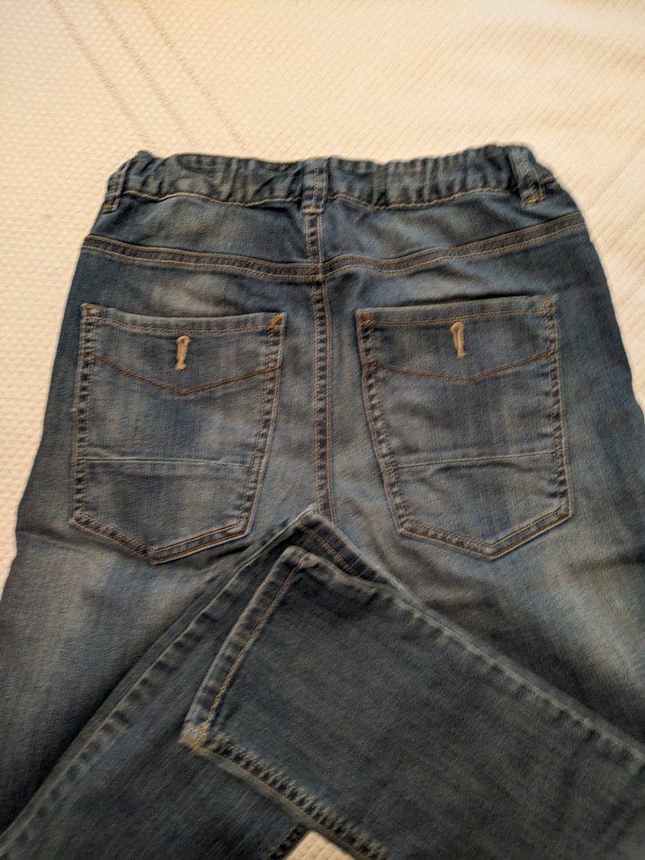 Benetton beli ayarlanabilir erkek çocuk kot pantolon - Görsel 4