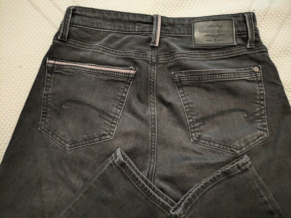 Koyu gri-Siyah erkek jean - Görsel 4