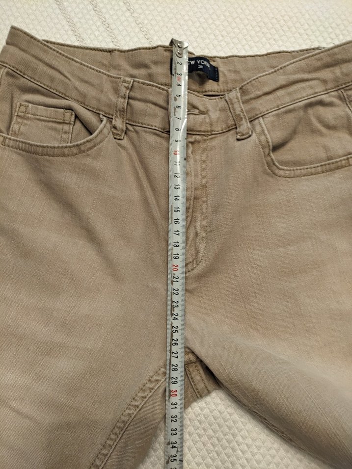 Erkek çocuk bej kot pantolon. Okul için uygun - Görsel 4