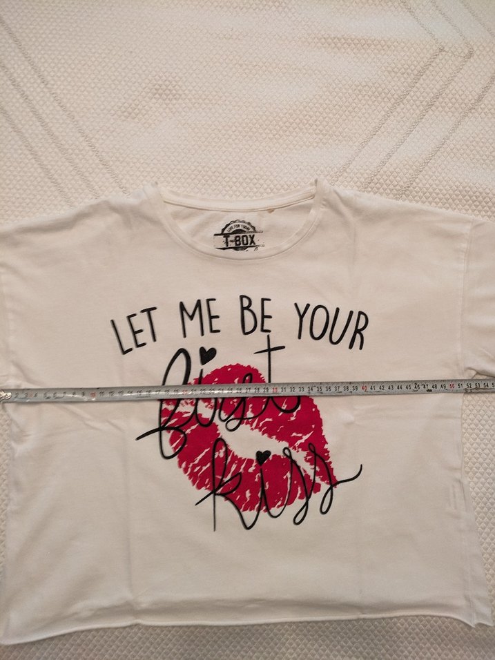 Beyaz kısa tişört - Görsel 3