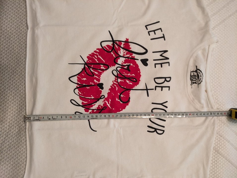 Beyaz kısa tişört - Görsel 2