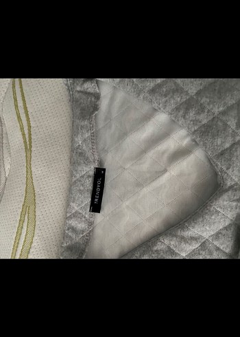 Gri Kadın Kapitone crop sweetshirt - Görsel 3