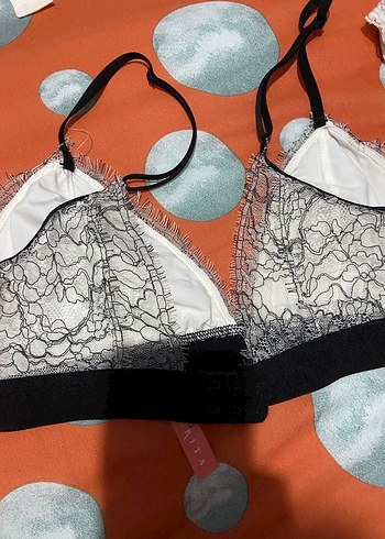 dantelli Beyaz Bralet - Görsel 2