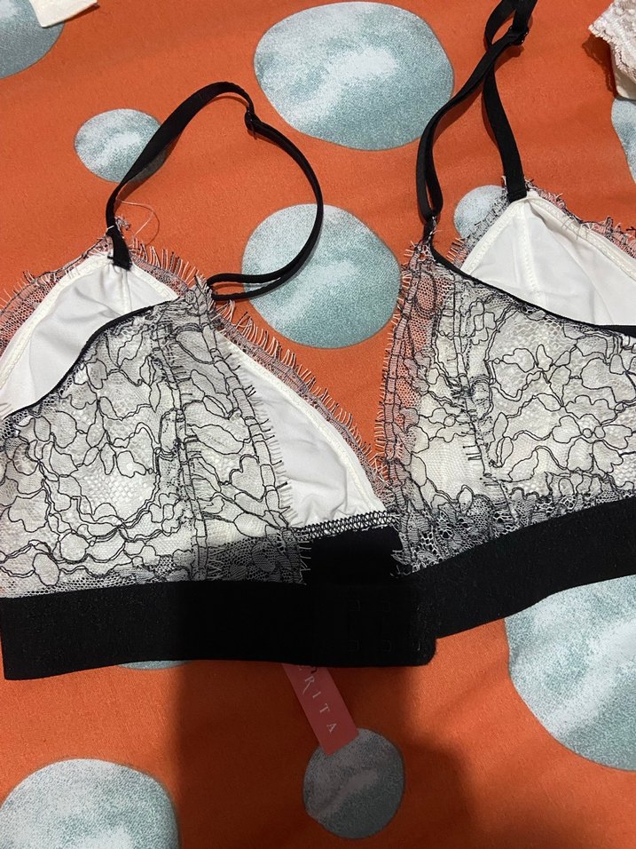 dantelli Beyaz Bralet - Görsel 2