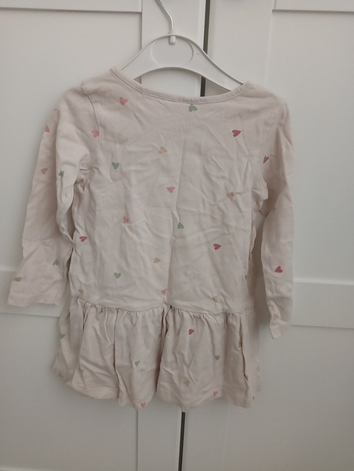 Uzun Kollu Pamuklu Kız Elbisesi - Görsel 2