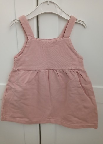 Pembe Kız Çocuk Düğmeli Elbise - Görsel 2