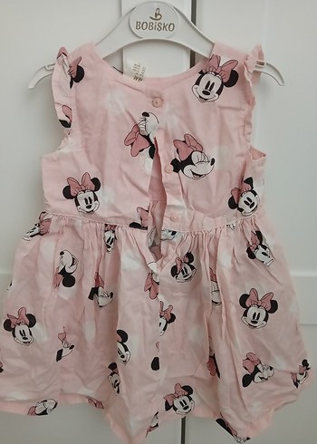 Kısa kollu Pembe Kız Çocuk Elbise - Görsel 2