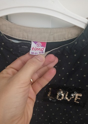 Uzun Kollu Siyah Nakışlı Kız Elbisesi - Görsel 2