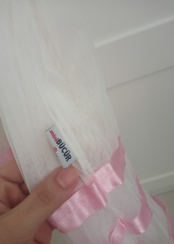 Beyaz Kız Çocuk Fırfırlı Elbise - Görsel 5