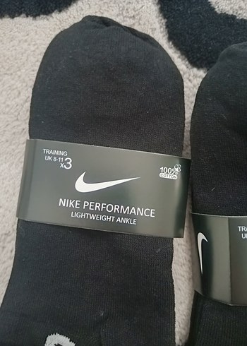Nike Performans Siyah Erkek Çorap 3'lü Paket - Görsel 2
