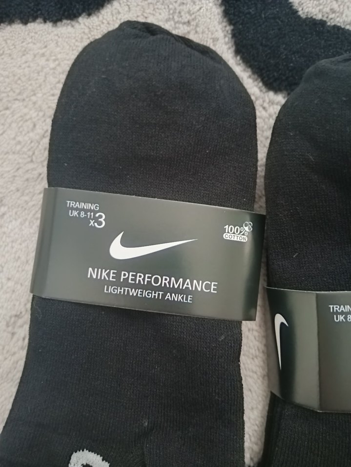 Nike Performans Siyah Erkek Çorap 3'lü Paket - Görsel 2